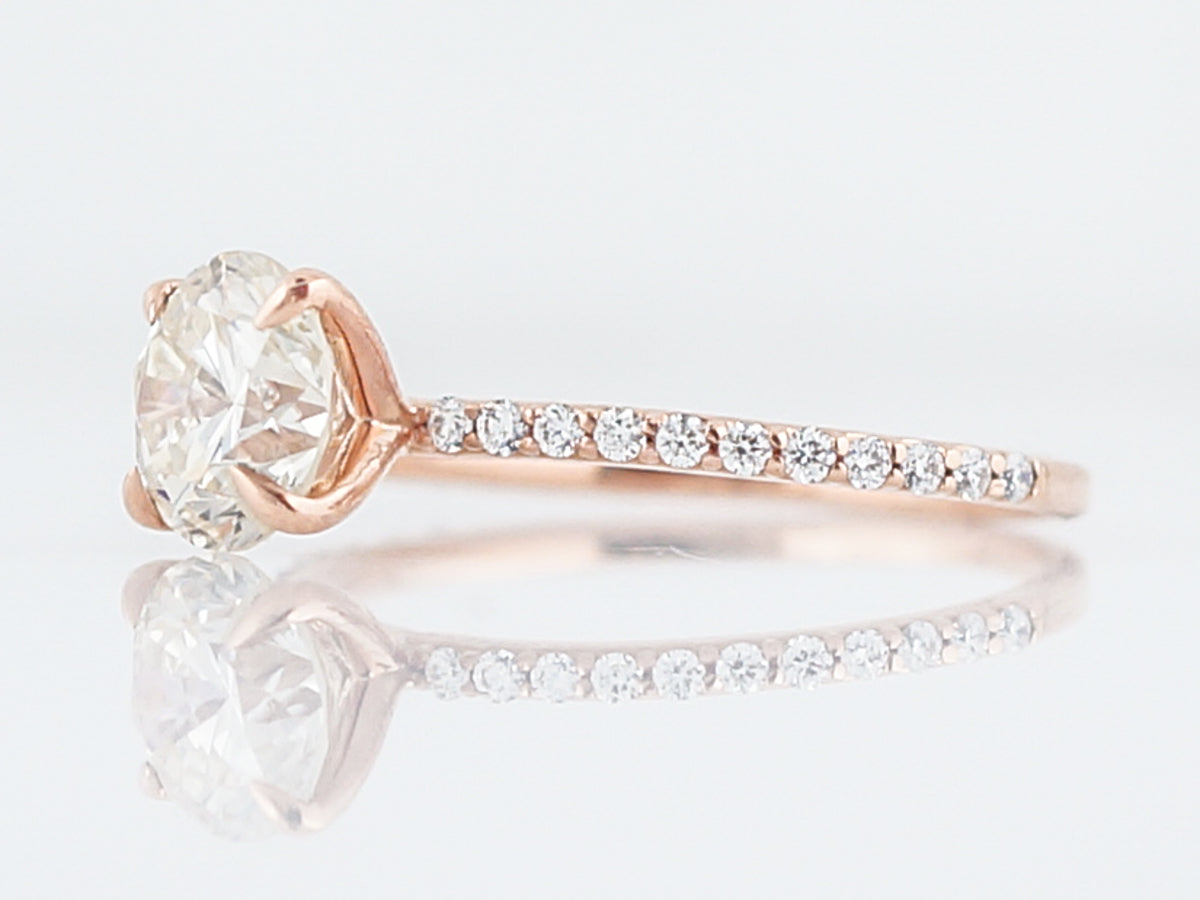 1.5 Carat Solitaire Diamond Engagement Ring in Rose Gold