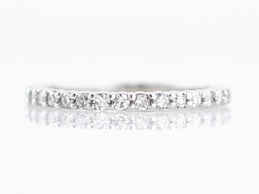 Eternity Wedding Band Modern .33 Single Cut Diamonds in Platinum