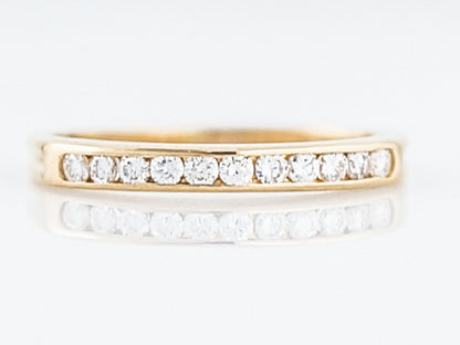 Tiffany & Co. Wedding Band Modern .22 Round Brilliant Cut Diamonds in 18k Yellow Gold