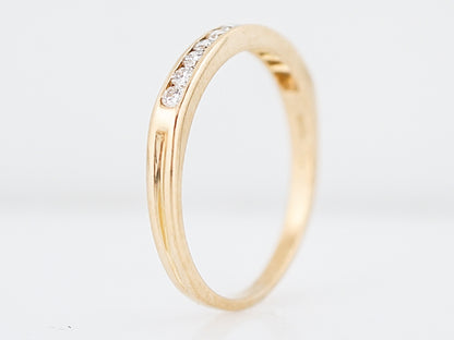 Tiffany & Co. Wedding Band Modern .22 Round Brilliant Cut Diamonds in 18k Yellow Gold