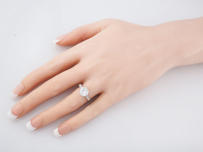 Timeless Art Deco Diamond Solitaire Engagement Ring