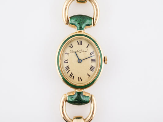 Vintage Ladies Watch Italian Mid-Century in 18k Yellow Gold