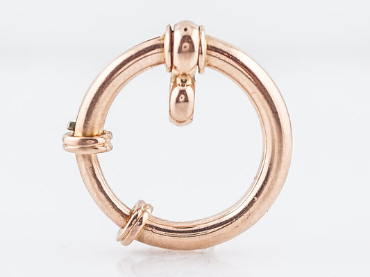 Antique Pendant Charm Jump Ring Victorian 14k Yellow Gold