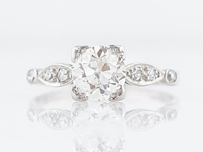 Classic 1930's European Diamond Engagement Ring