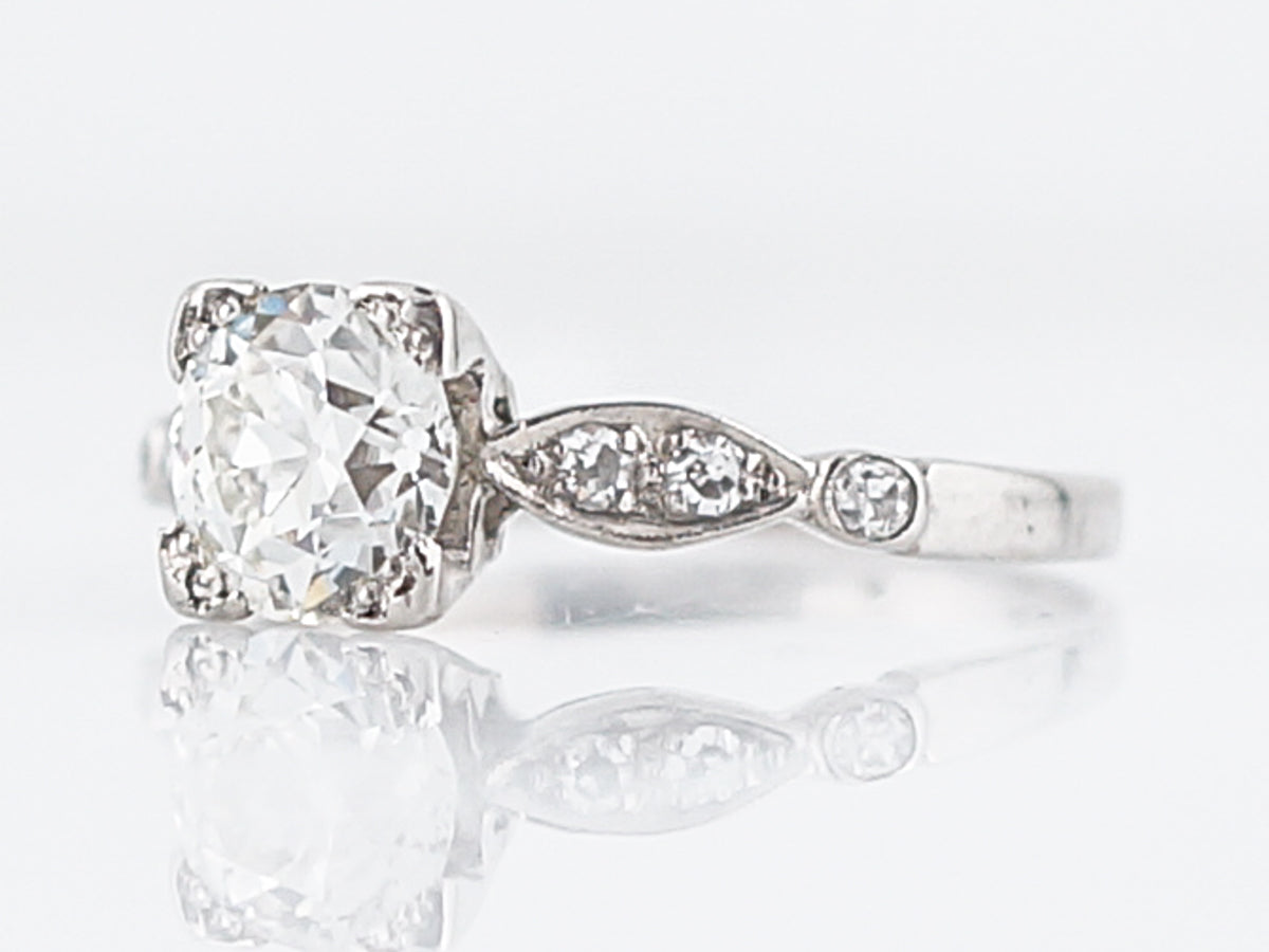 Classic 1930's European Diamond Engagement Ring