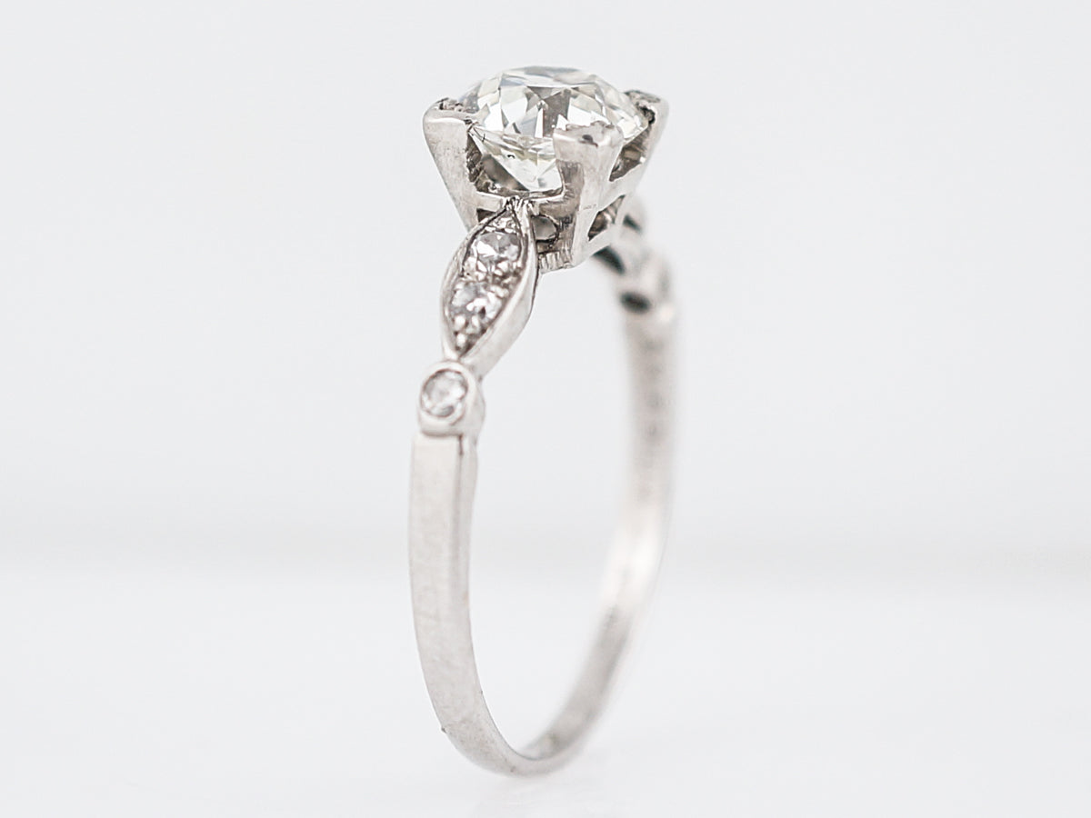 Classic 1930's European Diamond Engagement Ring