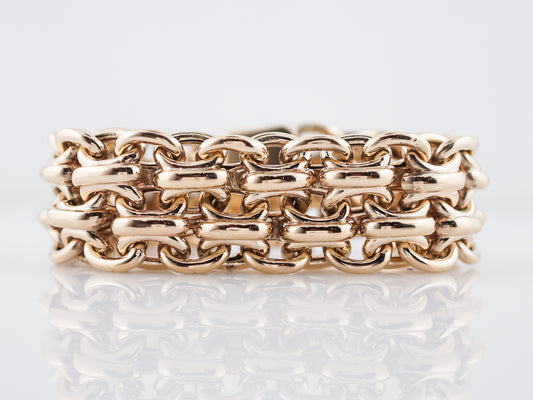 Vintage Link Bracelet Mid-Century Tiffany & Co in 14k Yellow Gold