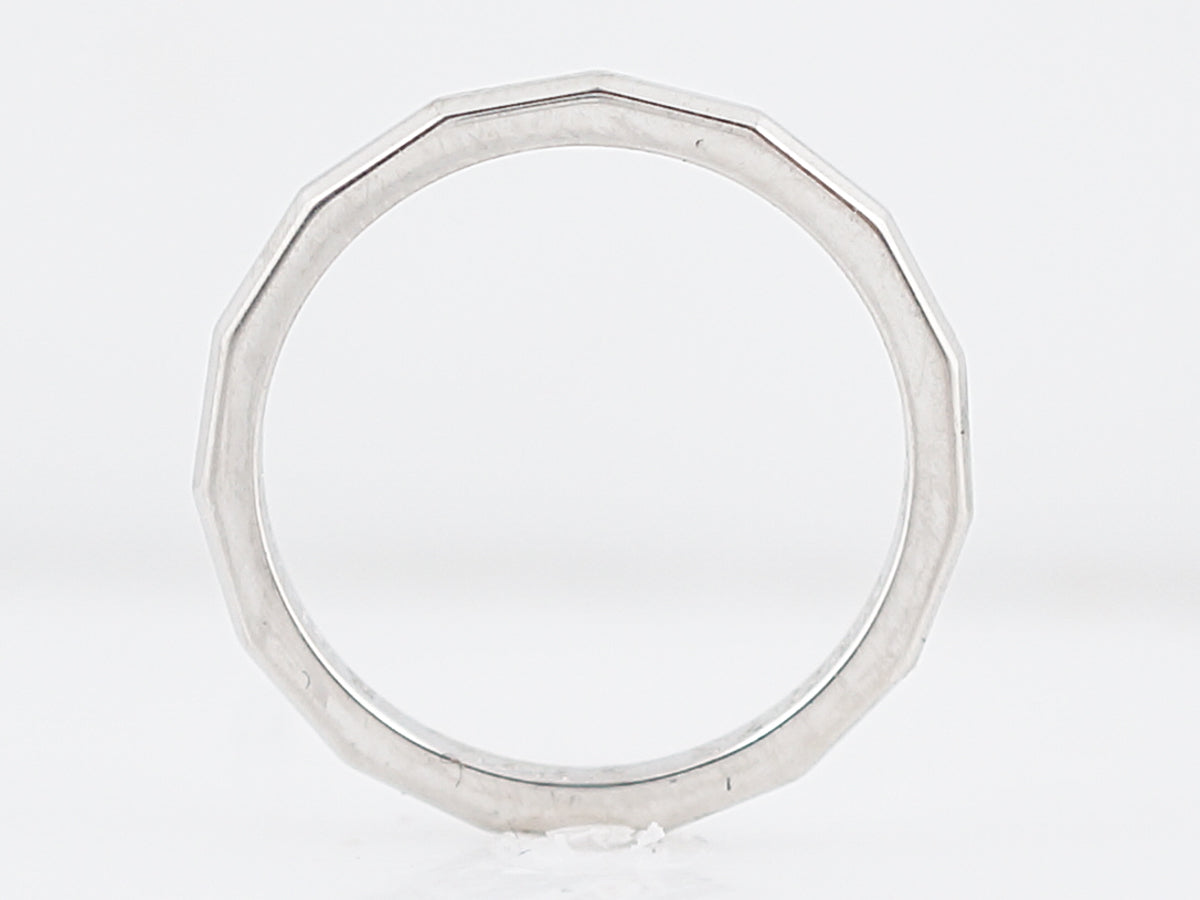 Wedding Band Modern Tiffany & Co. Geometric in Platinum