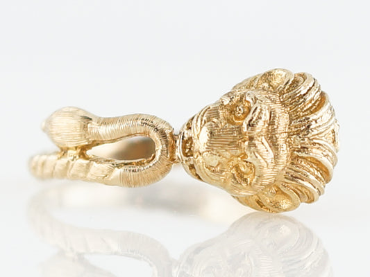 Vintage Right Hand Ring Mid-Century in 20k Yellow Gold