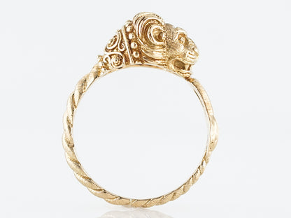 Vintage Right Hand Ring Mid-Century in 20k Yellow Gold