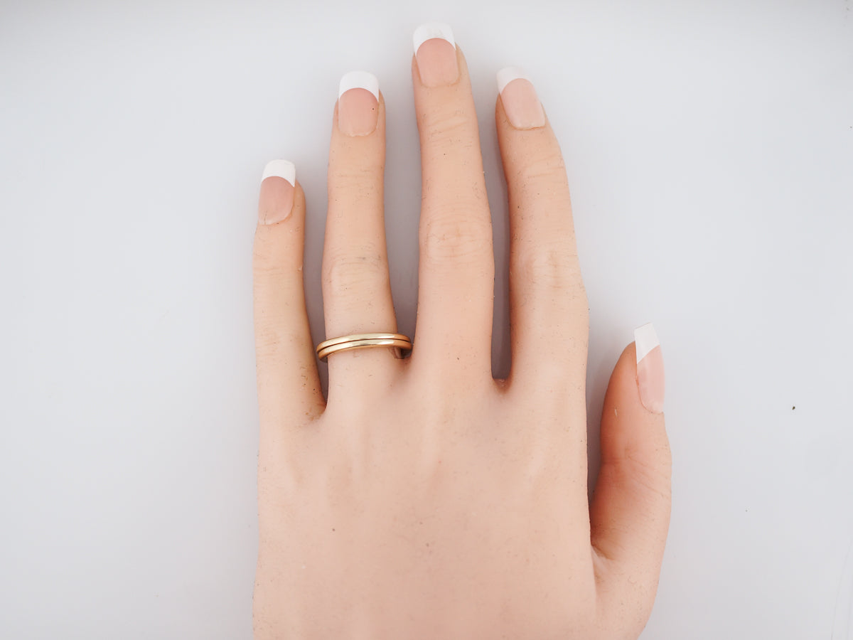 Vintage Ring Guards Retro in 14k Yellow Gold - Filigree Jewelers