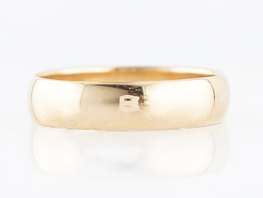 Wedding Band Modern in 14k Yellow Gold