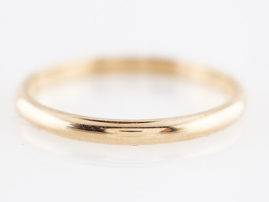 Vintage Wedding Band Mid-Century in 14k Yellow Gold