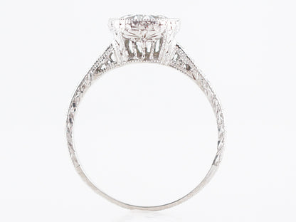 Vintage Bezel Set Engagement Ring with Old European Cut Diamond