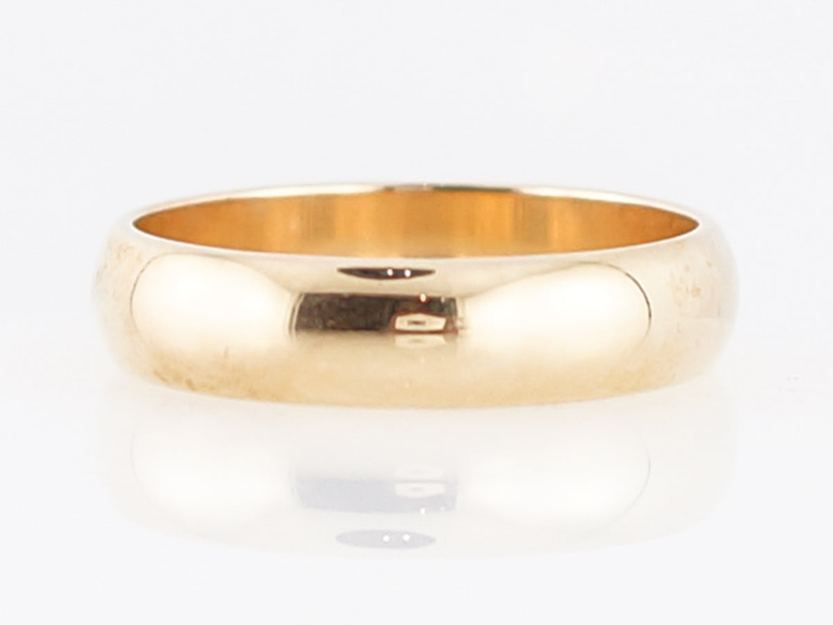 Wedding Band Modern in 14k Yellow Gold