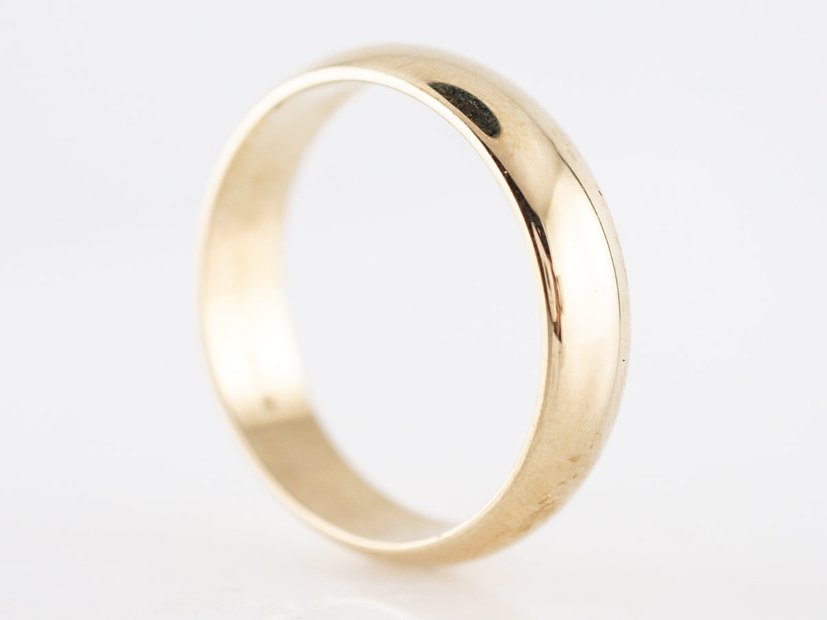 Wedding Band Modern in 14k Yellow Gold