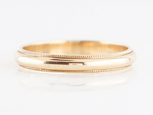 Wedding Band Modern in 14k Yellow Gold