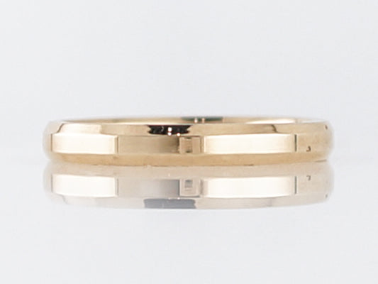 Wedding Band Modern in 14k Yellow Gold