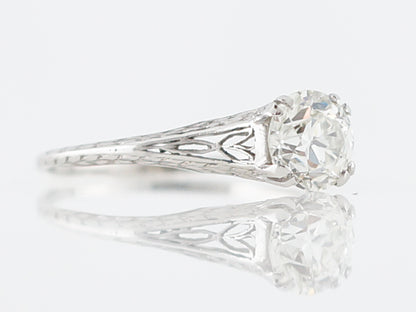 1 Carat Solitaire Diamond Engagement Ring in Platinum