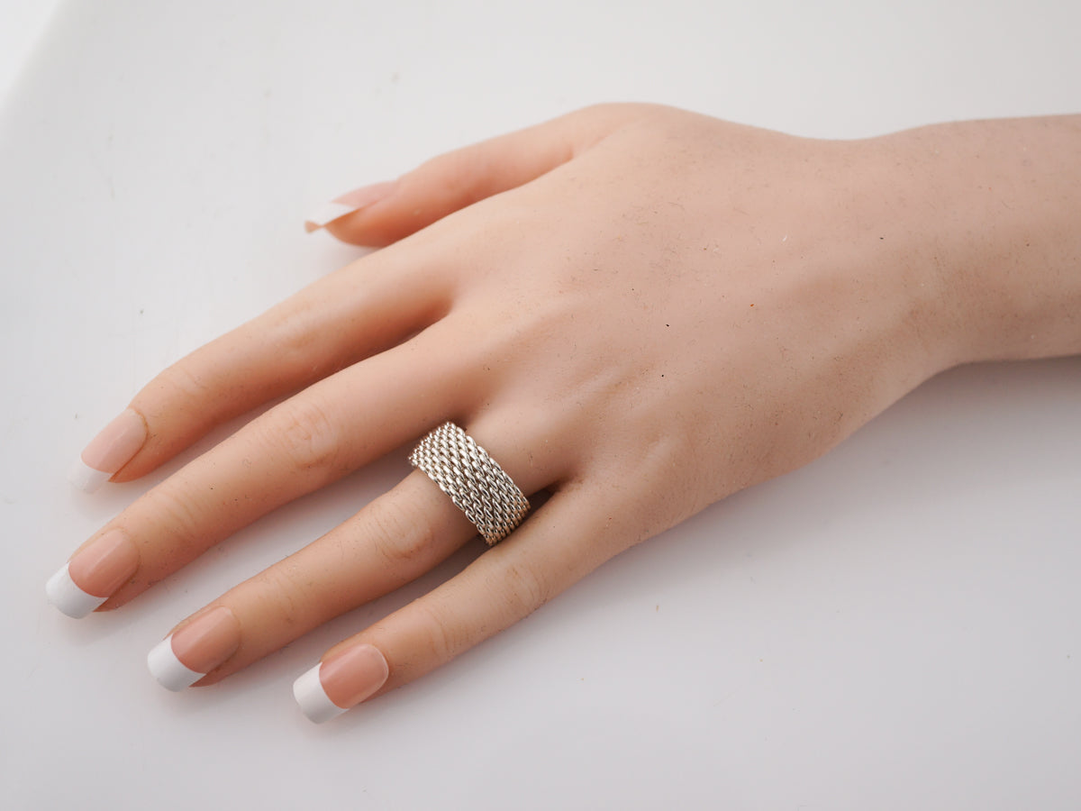 Right Hand Ring Modern Tiffany & Co. Elsa Peretti in Sterling Silver ...
