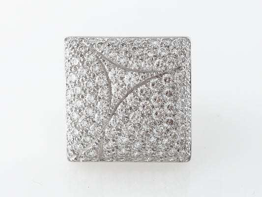 3 Carat Cartier Diamond Ring in White Gold