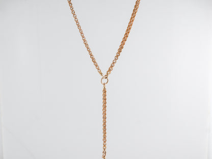 Long Victorian Chain w/ Extender in 14k Yellow Gold