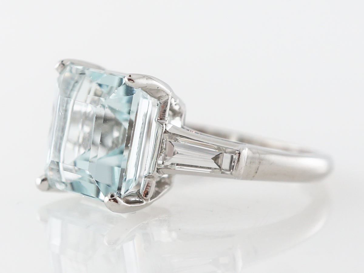 4 carat aquamarine deals ring