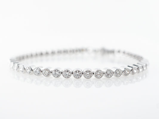 4 Carat Diamond Tennis Bracelet in Platinum