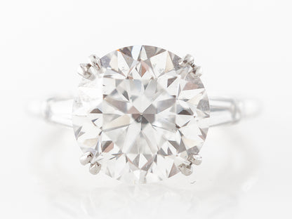 4.44 Carat Diamond Engagement Ring in Platinum