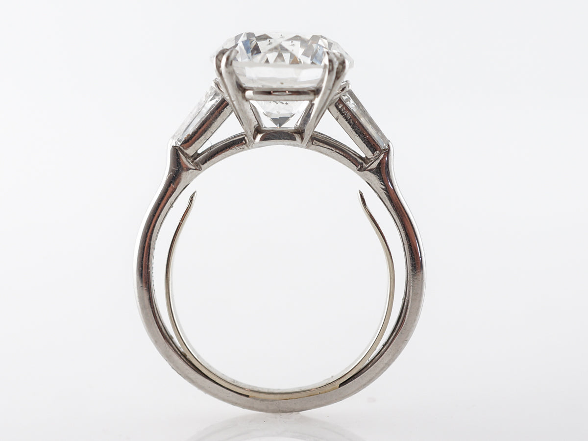 4.44 Carat Diamond Engagement Ring in Platinum