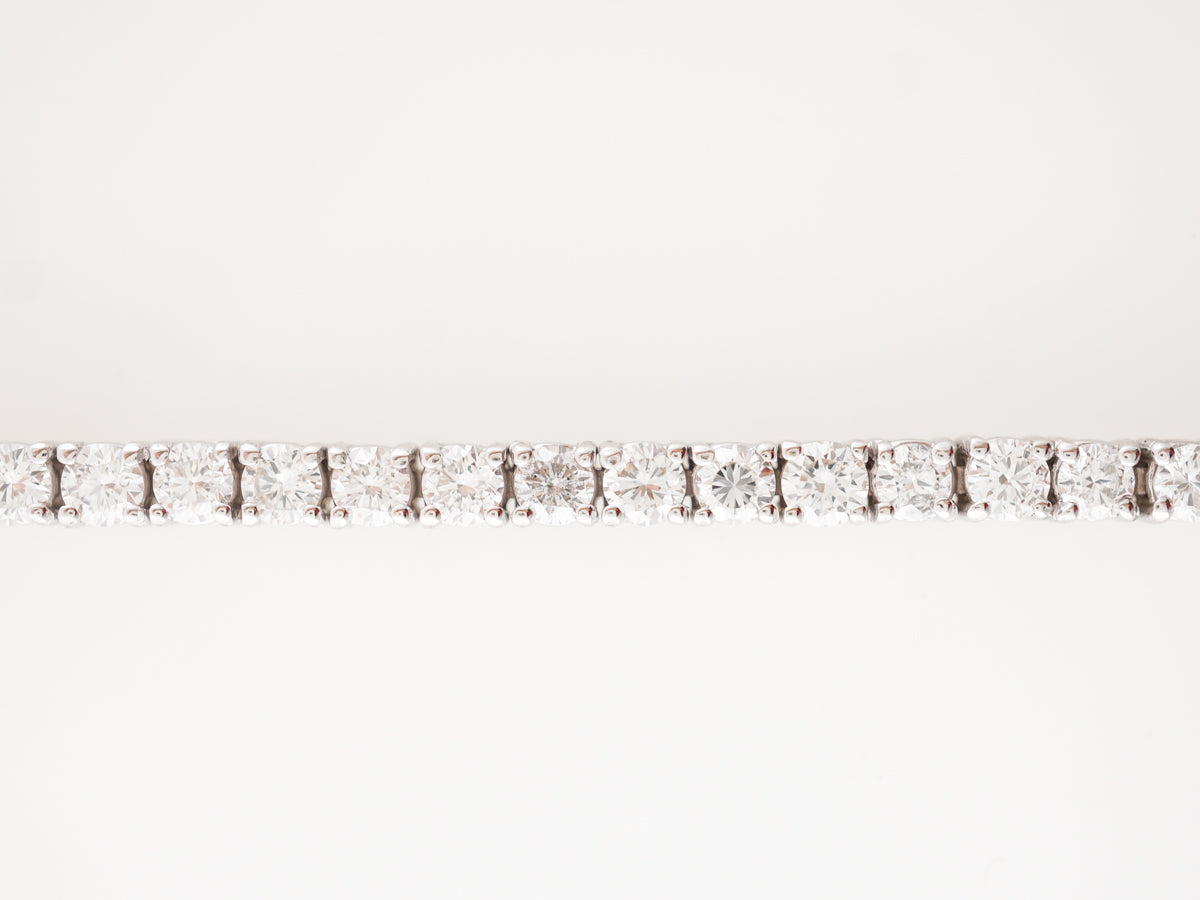 RTV ** 4.50 Carat Diamond Tennis Bracelet in White Gold