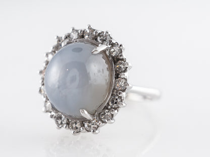 4.63 Star Sapphire in 14K White Gold