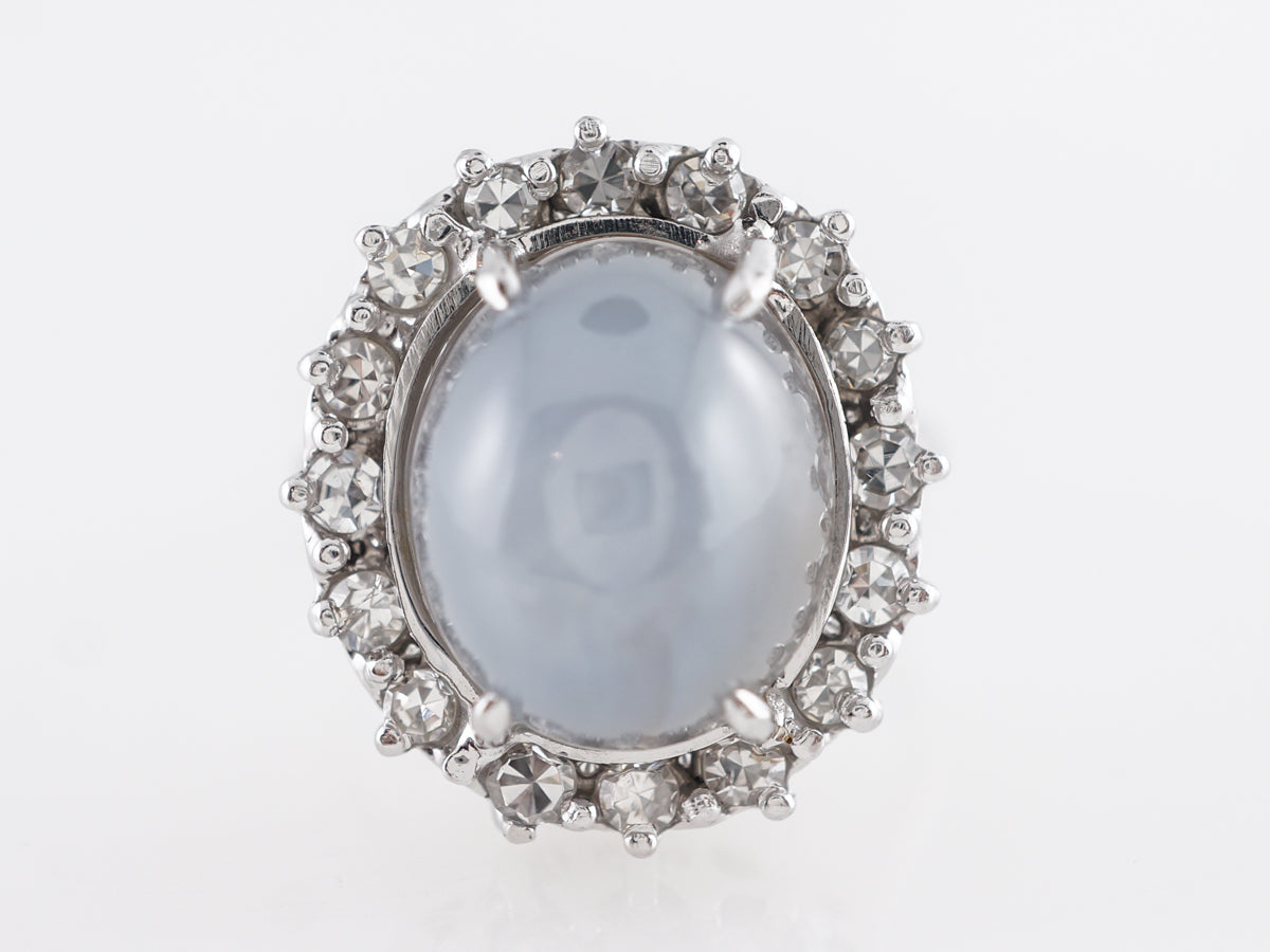 4.63 Star Sapphire in 14K White Gold