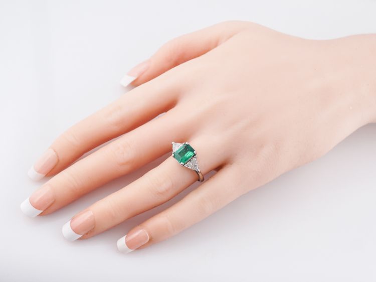 Emerald right on sale hand ring