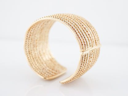 ***RTV***Bangle Bracelet Modern 24.58 Round Brilliant Cut Diamonds in 18K Yellow Gold