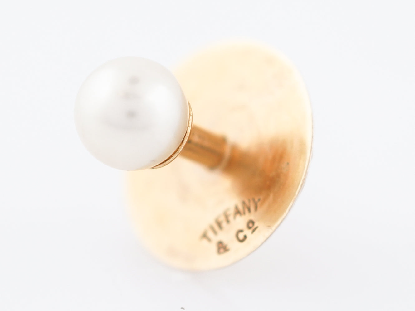 Antique Tiffany & Co Tux Studs Victorian Pearl in 18K Yellow Gold Filigree Jewelers Antique Tiffany & Co Tux Studs Victorian Pearl in 18K Yellow Gold Filigree Jewelers