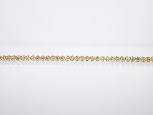 Bracelet Modern 7.50 Round Brilliant Cut Diamonds in 18 Yellow Gold