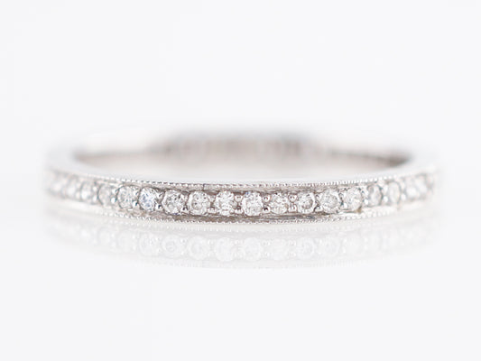 Eternity Wedding Band Modern .26 Round Brilliant Cut Diamonds in Platinum