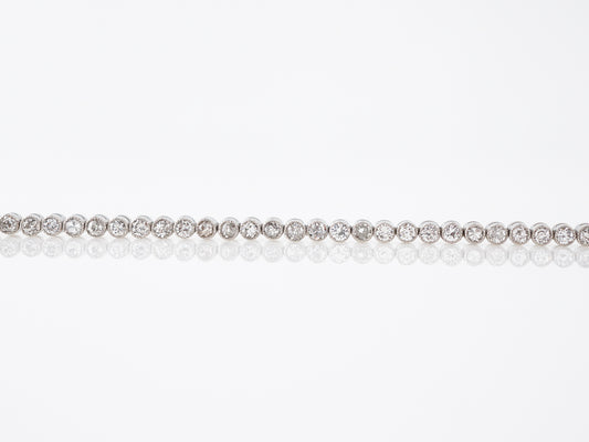 Bracelet Modern 2.51 Round Brilliant, Old European, & Single Cut Diamonds in Platinum