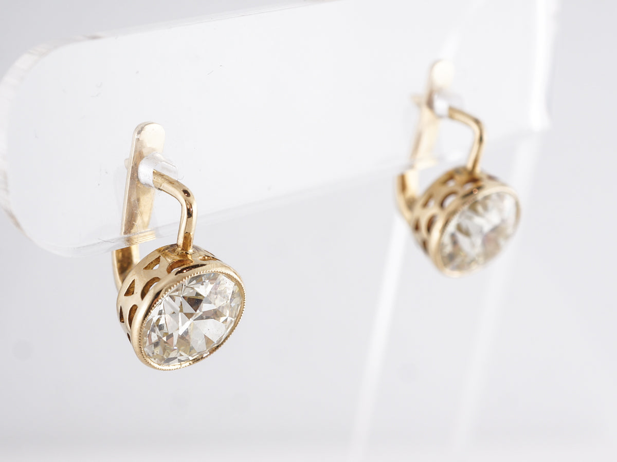 Vintage .5 Carat Diamond Earrings hot