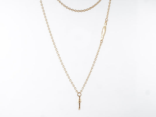 54 inch Victorian Chain in 14k Yellow Gold