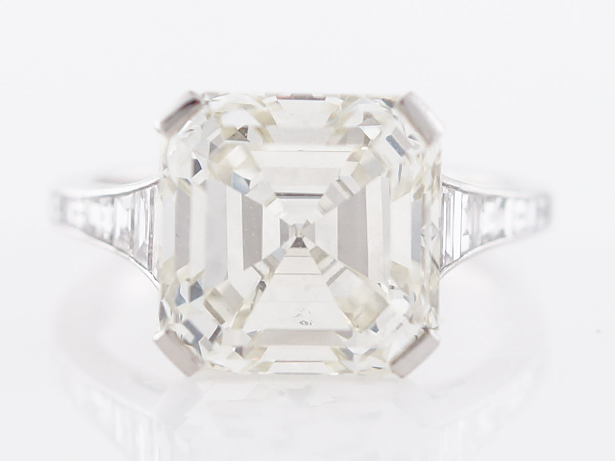 6 carat asscher cut diamond ring Clearance