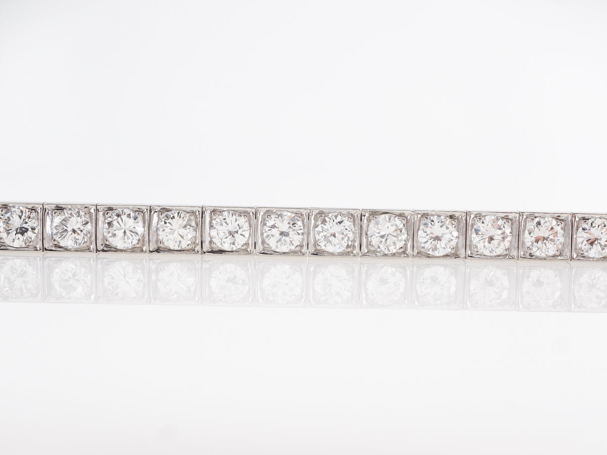 8 Carat Tennis Bracelet w/ Diamonds in Platinum