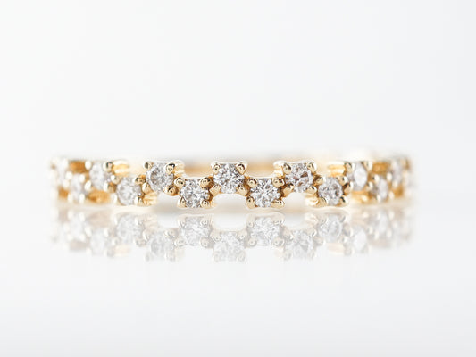 .34 Carat Alternating Diamond Ring in 14k Yellow Gold