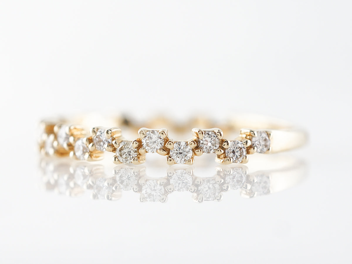 .34 Carat Alternating Diamond Ring in 14k Yellow Gold