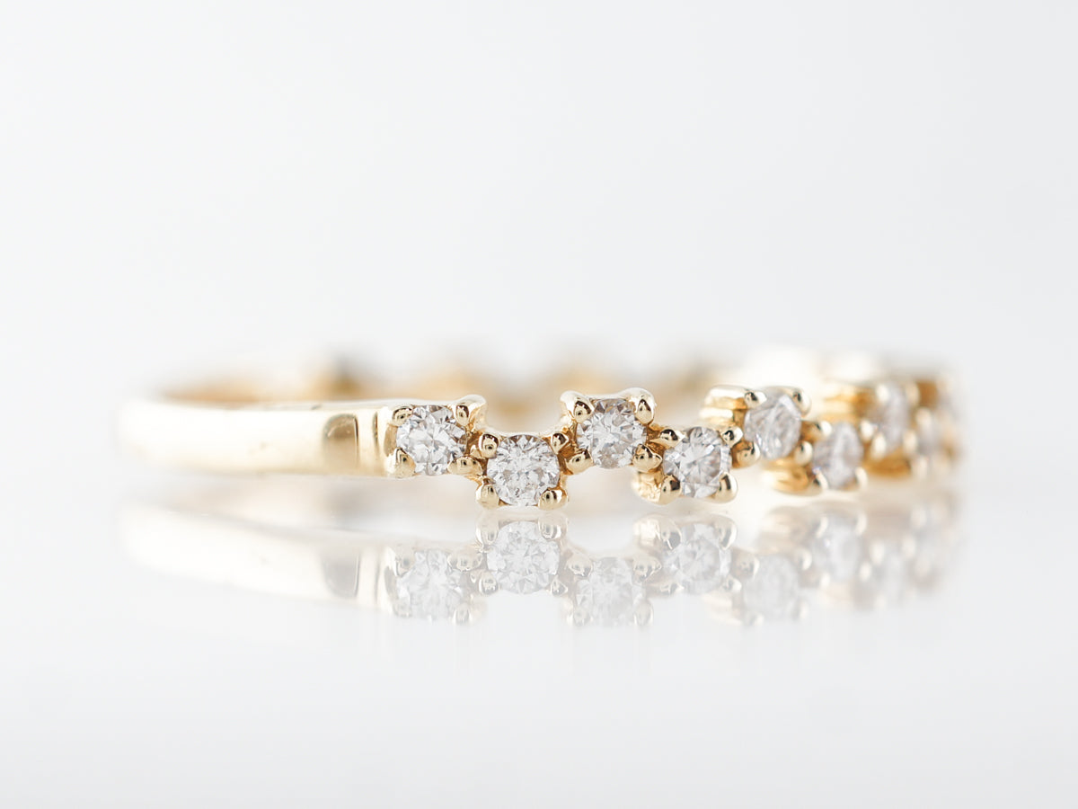 .34 Carat Alternating Diamond Ring in 14k Yellow Gold