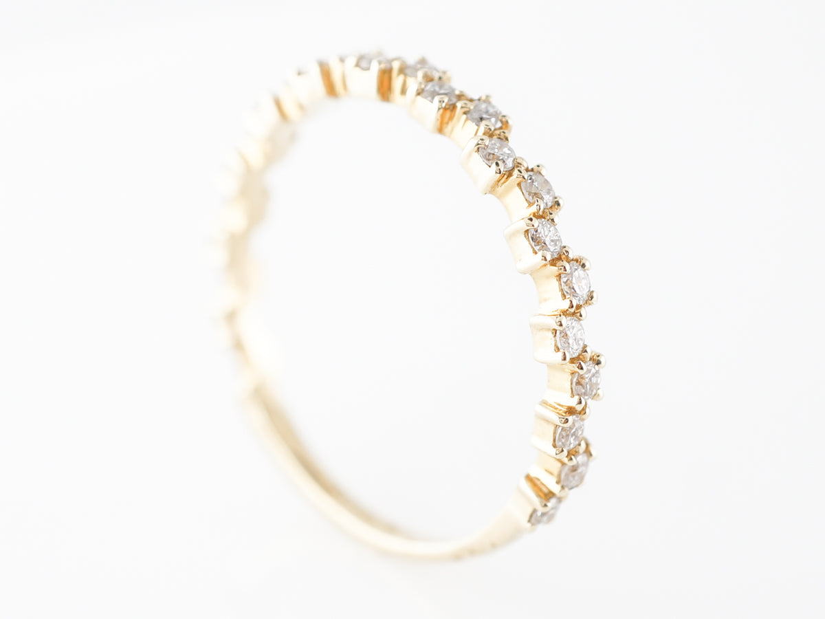 .34 Carat Alternating Diamond Ring in 14k Yellow Gold