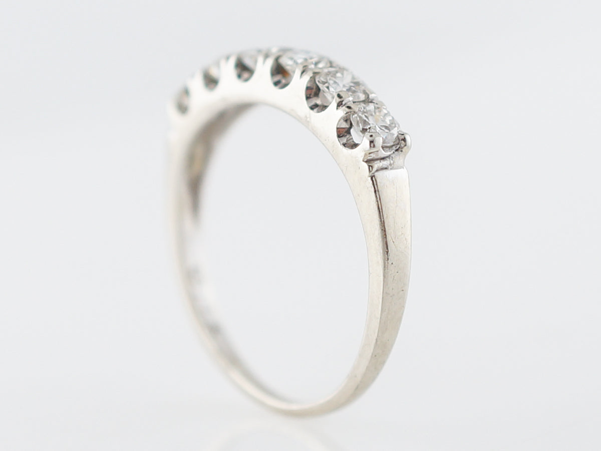 ***RTV11/23***Antique Engagement Ring Art Deco .90 Old European Cut Diamond in 14k White Gold