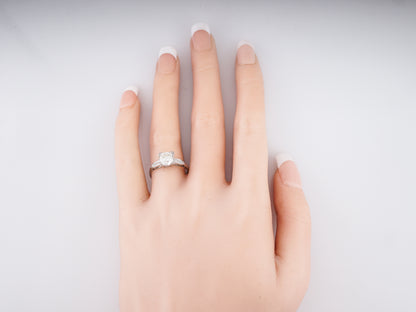 Antique Engagement Ring Art Deco 1.26 Old European Cut Diamond in Platinum