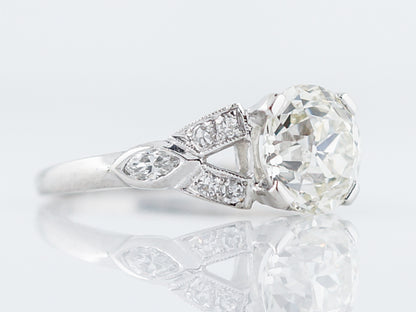 Estate Diamond Engagement Ring Art Deco 2 Carat
